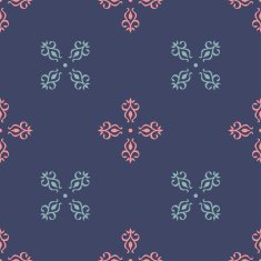 Seamless with vintage floral pattern N124
