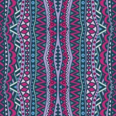 Vertical Vintage Seamless Ethnic Pattern
