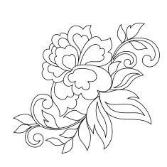 Flower ornament hand drawn N2