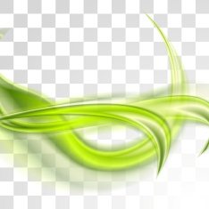 Abstract bright green waves design N2