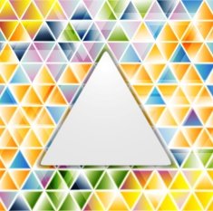 Abstract glossy triangles pattern N2