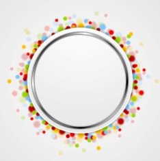 Circle design with shiny light