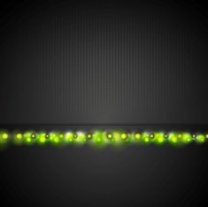 Dark background with green shiny light