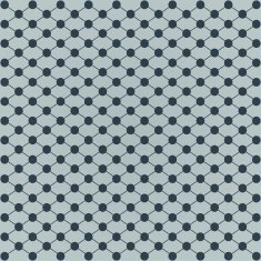 Halftone of circles which intersect lines on a gray background