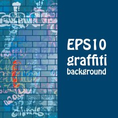 Graffiti background Calligraphic elements and ink splash N5