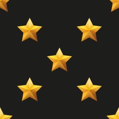 Gold Star Universal vector seamless patterns tiling N3