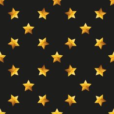 Gold Star Universal vector seamless patterns tiling N4
