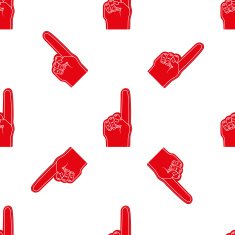 Universal vector seamless patterns tiling Sport theme with fun fingers N4