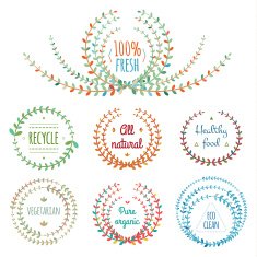 Set of floral design elements N15