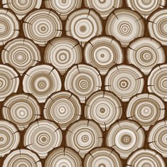 tree rings seamless pattern