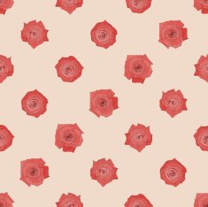 Seamless vector pattern with beautiful roses N3