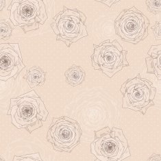 Seamless vector pattern with beautiful roses N5