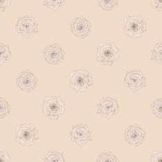 Seamless vector pattern with beautiful roses N10