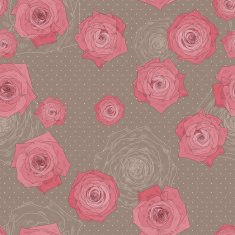 Seamless vector pattern with beautiful roses N11