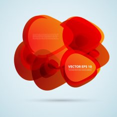 Vector color background abstract circles N5
