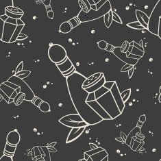 Salt and pepper seamless pattern N2