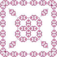 ornamental vector frame with Center N7