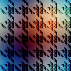 Hounds-tooth pattern on blurred background