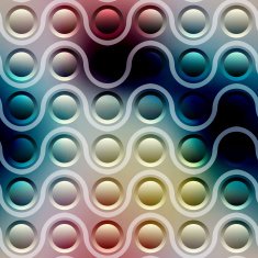 Pattern of connected balls on blurred background N4