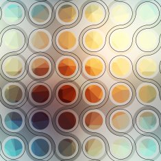Pattern of connected balls on blurred background N5
