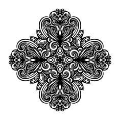 Beautiful Deco Square (Vector) N8