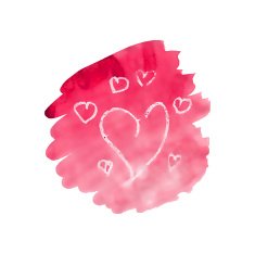 Watercolor heart N16