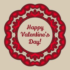 valentine's day greeting card N16