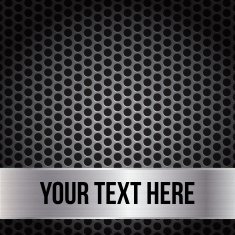 Metal Grid Background Template Vector Illustration