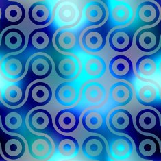 Pattern of blurred connected balls N4