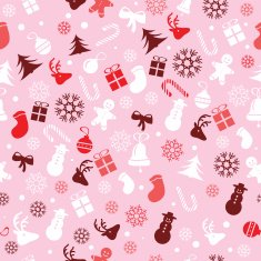 Christmas background seamless tiling great choice for wrapping paper pattern