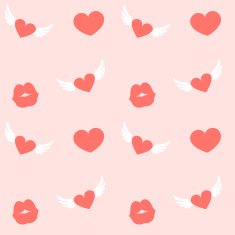 Love Hearts' for Valentine's Day Seamless Pattern