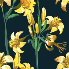 Seamless floral pattern with flowers N6