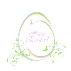 Easter egg with floral elements N16