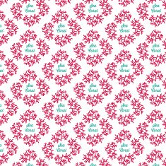 Seamless pattern with corals and text - Illustration