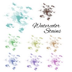 Watercolor stains N18