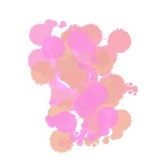 Watercolor stains N19