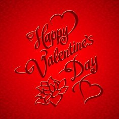 valentines day vintage lettering background N8