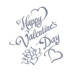 HAPPY VALENTINES DAY Hand Lettering Handmade Calligraphy Vector N4