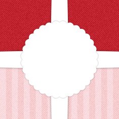 Jeans red and light pink greeting card