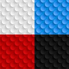 Set of geometric seamless patterns N26