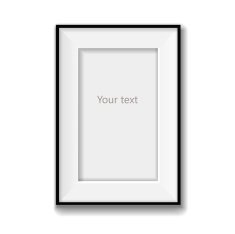 Picture frame isolated on white background illustration