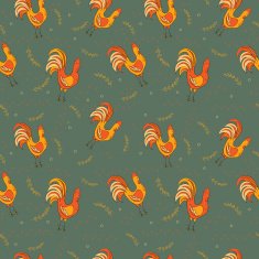 chickens seamless pattern N4