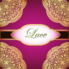 background with gold lace and place for text N2