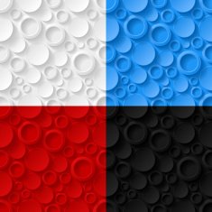 Set of geometric seamless patterns N27