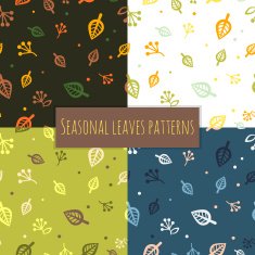 Leaves pattern 4 seasons N2