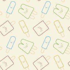 Seamless Pattern - Cute Popsicles