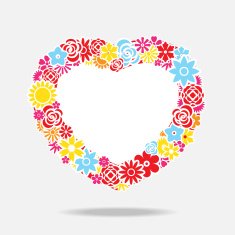 Floral Heart Background N4