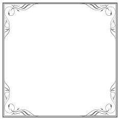 vintage floral frame vector illustratoin N2