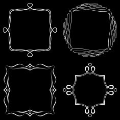 Set of nice decorative frames N4