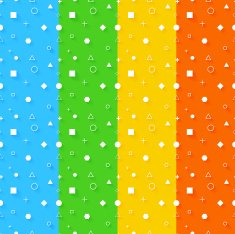4 Seamless Vector Geometry Patterns N2